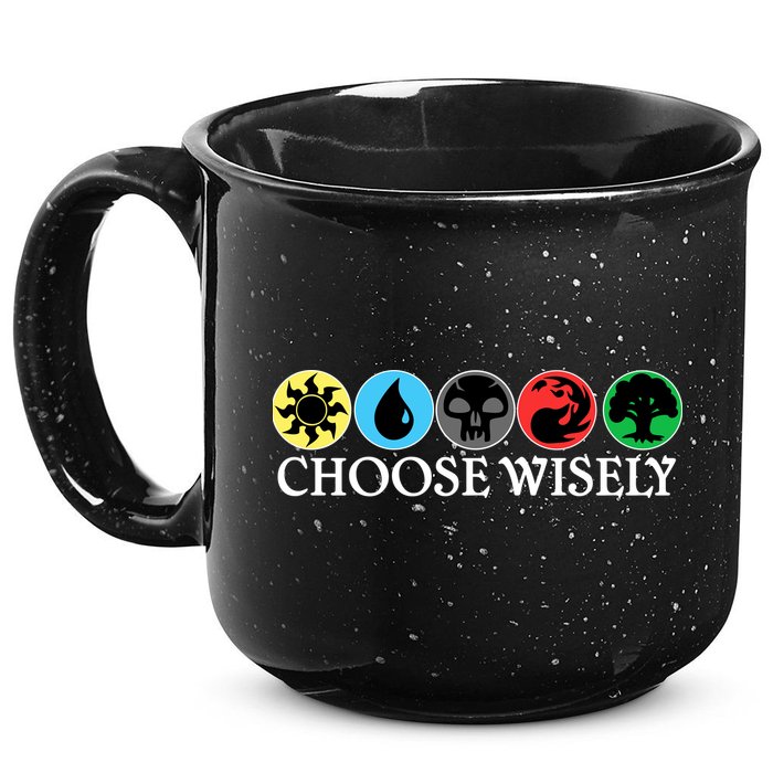 Mana Symbols Gathering Magic Choose Wisely  15oz Campfire Ceramic Mug