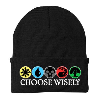 Mana Symbols Gathering Magic Choose Wisely  Knit Cap Winter Beanie