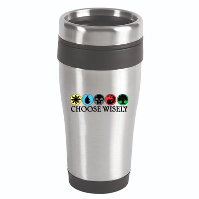 Mana Symbols Gathering Magic Choose Wisely  16oz Travel Tumbler