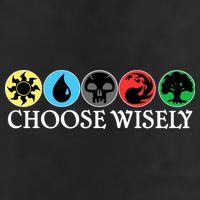 Mana Symbols Gathering Magic Choose Wisely  Golf Towel