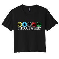 Mana Symbols Gathering Magic Choose Wisely  Crop Top