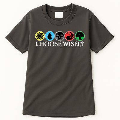 Mana Symbols Gathering Magic Choose Wisely  Tall T-Shirt