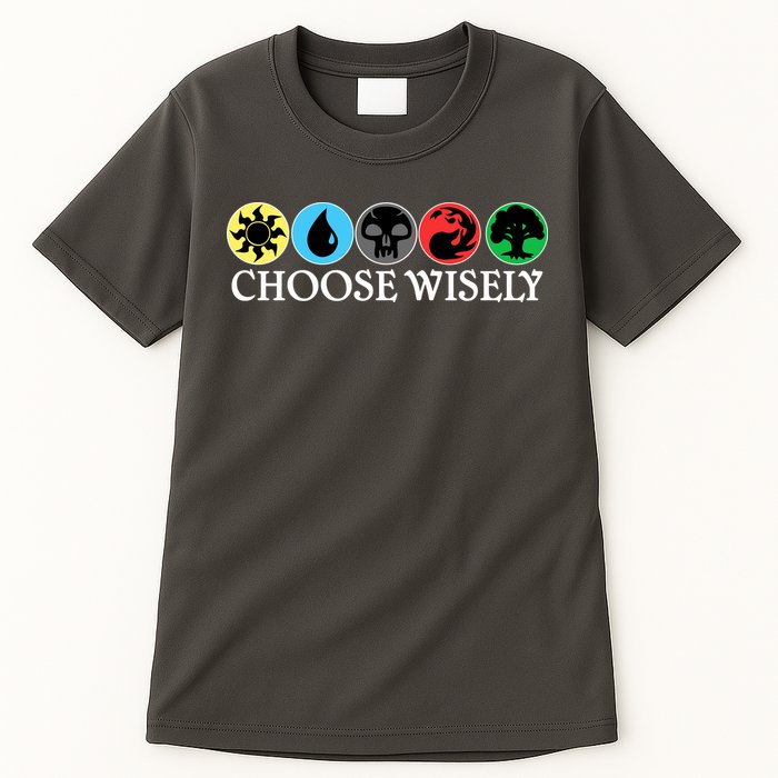 Mana Symbols Gathering Magic Choose Wisely  Tall T-Shirt
