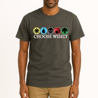 Mana Symbols Gathering Magic Choose Wisely  Tall T-Shirt