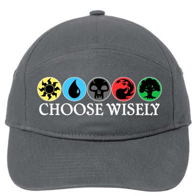 Mana Symbols Gathering Magic Choose Wisely  7-Panel Snapback Hat