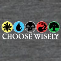 Mana Symbols Gathering Magic Choose Wisely  Mousepad