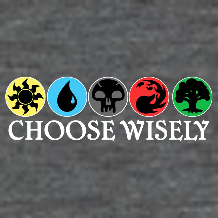 Mana Symbols Gathering Magic Choose Wisely  Mousepad