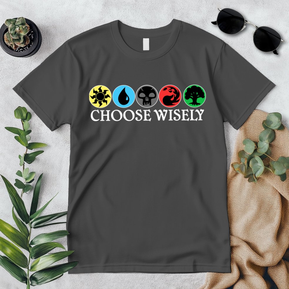 Mana Symbols Gathering Magic Choose Wisely  Premium T-Shirt