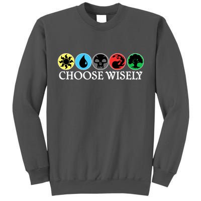 Mana Symbols Gathering Magic Choose Wisely  Tall Sweatshirt