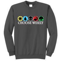 Mana Symbols Gathering Magic Choose Wisely  Tall Sweatshirt