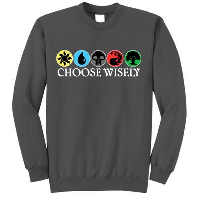 Mana Symbols Gathering Magic Choose Wisely  Tall Sweatshirt