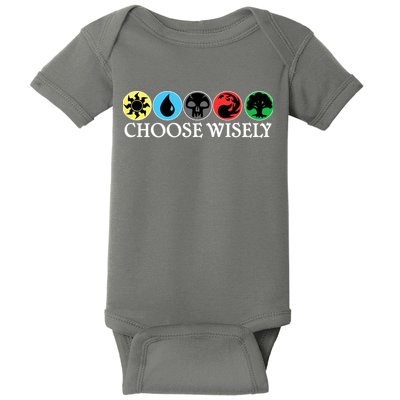 Mana Symbols Gathering Magic Choose Wisely  Baby Bodysuit