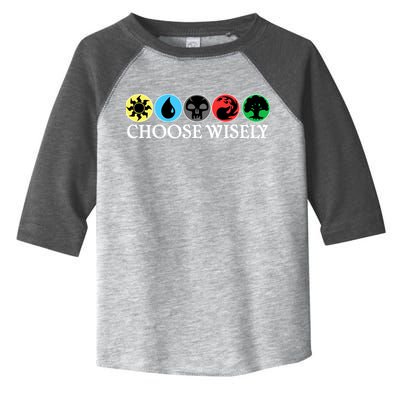 Mana Symbols Gathering Magic Choose Wisely  Toddler Fine Jersey T-Shirt