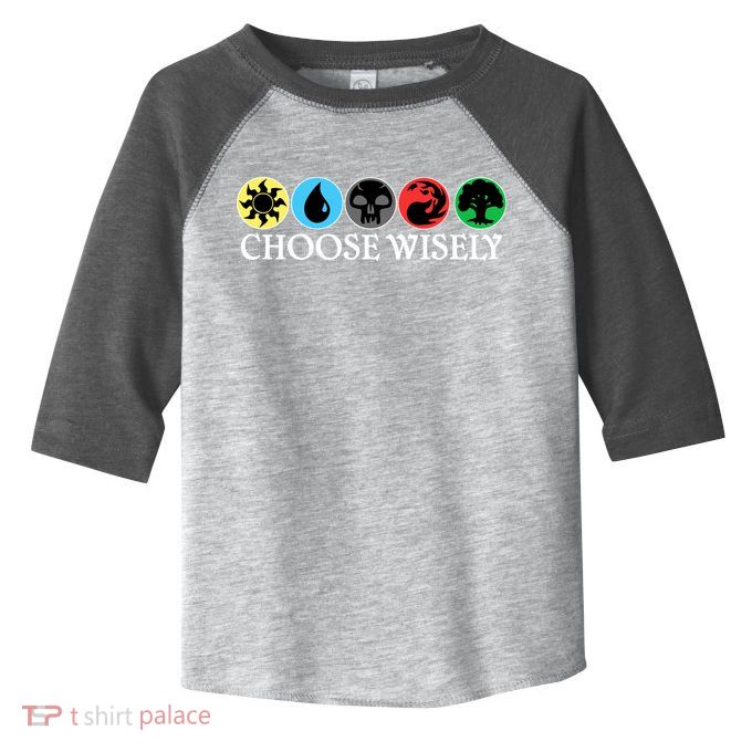 Mana Symbols Gathering Magic Choose Wisely  Toddler Fine Jersey T-Shirt