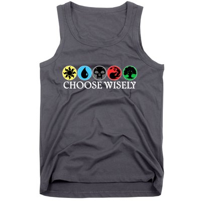 Mana Symbols Gathering Magic Choose Wisely  Tank Top