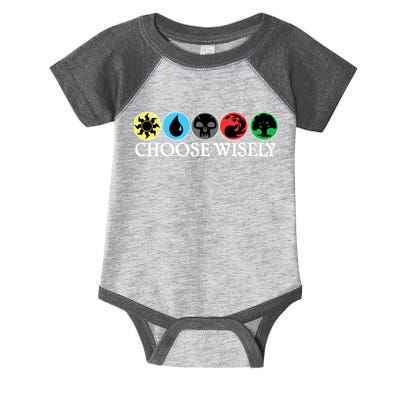 Mana Symbols Gathering Magic Choose Wisely  Infant Baby Jersey Bodysuit