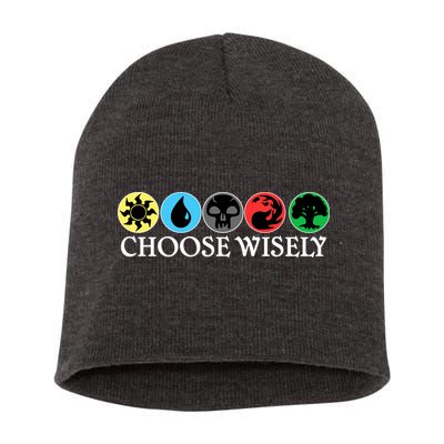Mana Symbols Gathering Magic Choose Wisely  Short Acrylic Beanie