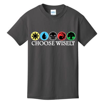 Mana Symbols Gathering Magic Choose Wisely  Kids T-Shirt