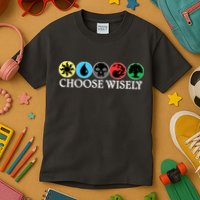 Mana Symbols Gathering Magic Choose Wisely  Kids T-Shirt