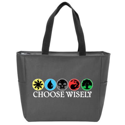 Mana Symbols Gathering Magic Choose Wisely  Zip Tote Bag