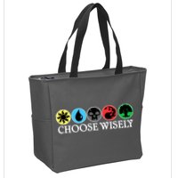 Mana Symbols Gathering Magic Choose Wisely  Zip Tote Bag