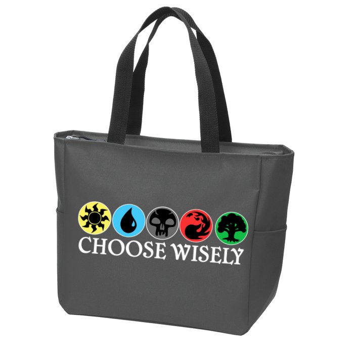 Mana Symbols Gathering Magic Choose Wisely  Zip Tote Bag
