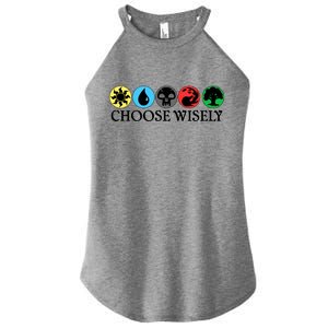 Mana Symbols Gathering Magic Choose Wisely  Women's Perfect Tri Rocker Tank