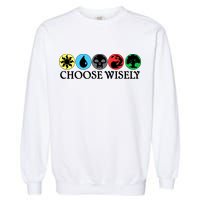 Mana Symbols Gathering Magic Choose Wisely  Garment-Dyed Sweatshirt