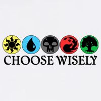 Mana Symbols Gathering Magic Choose Wisely  Garment-Dyed Sweatshirt