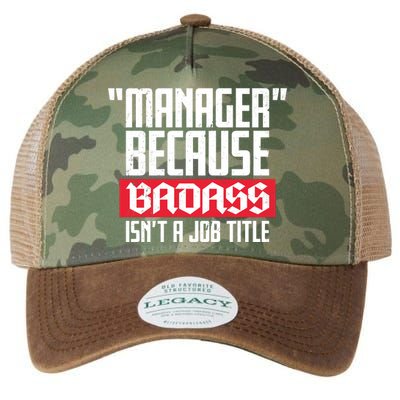 Manager Because Badass Isn't A Job Title Legacy Tie Dye Trucker Hat