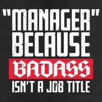 Manager Because Badass Isn't A Job Title Garment-Dyed Fleece Hoodie