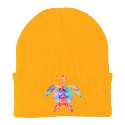 Mandala Sea Turtle Knit Cap Winter Beanie