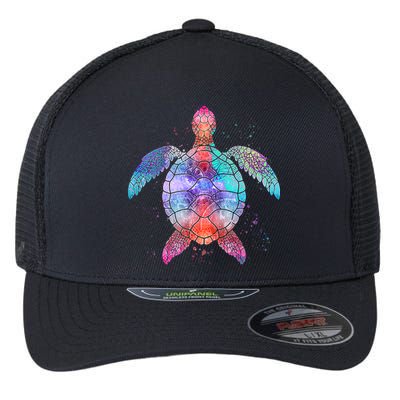 Mandala Sea Turtle Flexfit Unipanel Trucker Cap