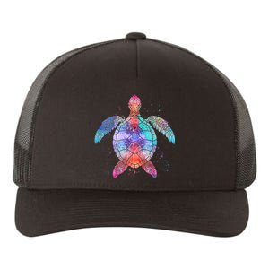 Mandala Sea Turtle Yupoong Adult 5-Panel Trucker Hat