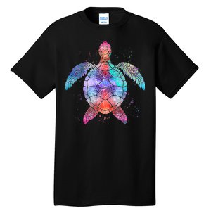 Mandala Sea Turtle Tall T-Shirt