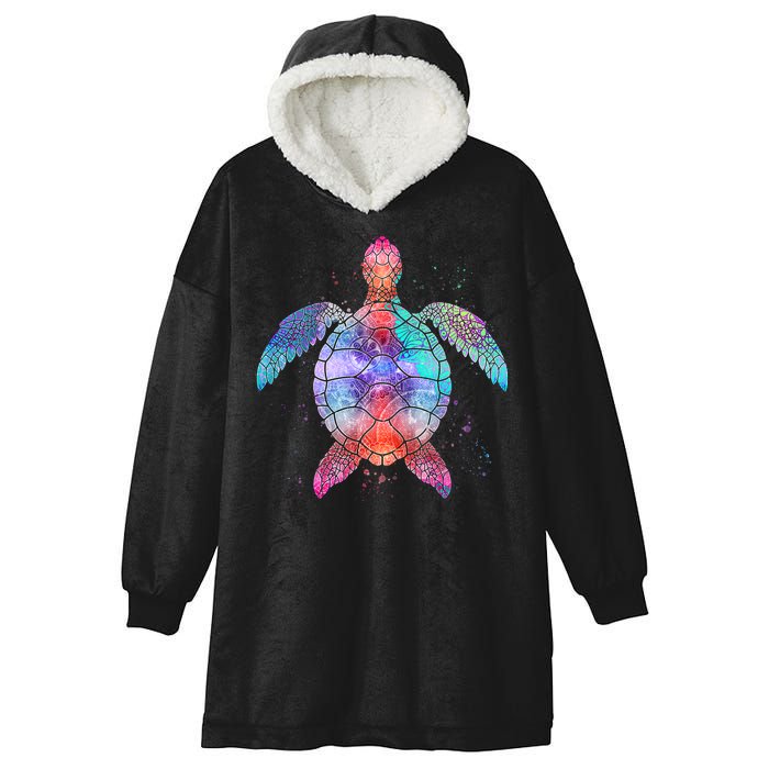 Mandala Sea Turtle Hooded Wearable Blanket