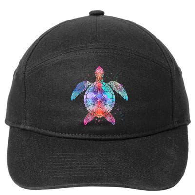 Mandala Sea Turtle 7-Panel Snapback Hat