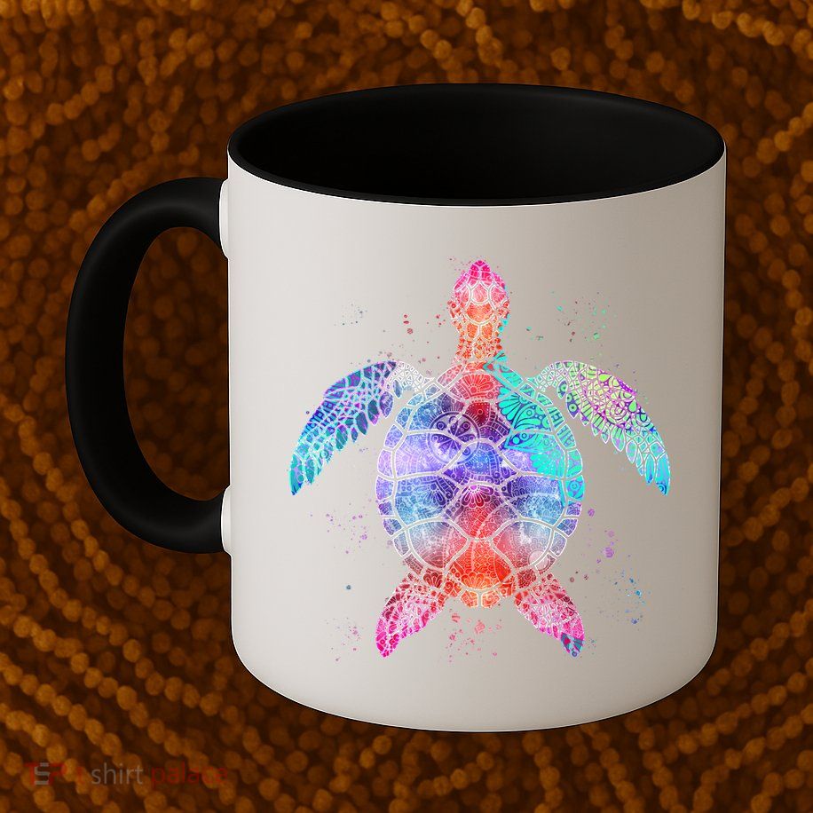 Mandala Sea Turtle Mug
