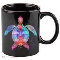 Mandala Sea Turtle 11oz C Handle Ceramic Mug