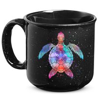 Mandala Sea Turtle 15oz Campfire Ceramic Mug