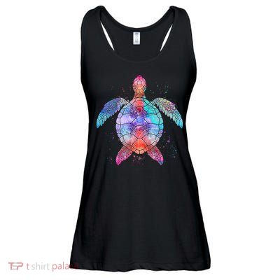 Mandala Sea Turtle Ladies Essential Flowy Tank