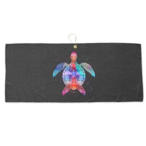 Mandala Sea Turtle Large Microfiber Waffle Golf Towel