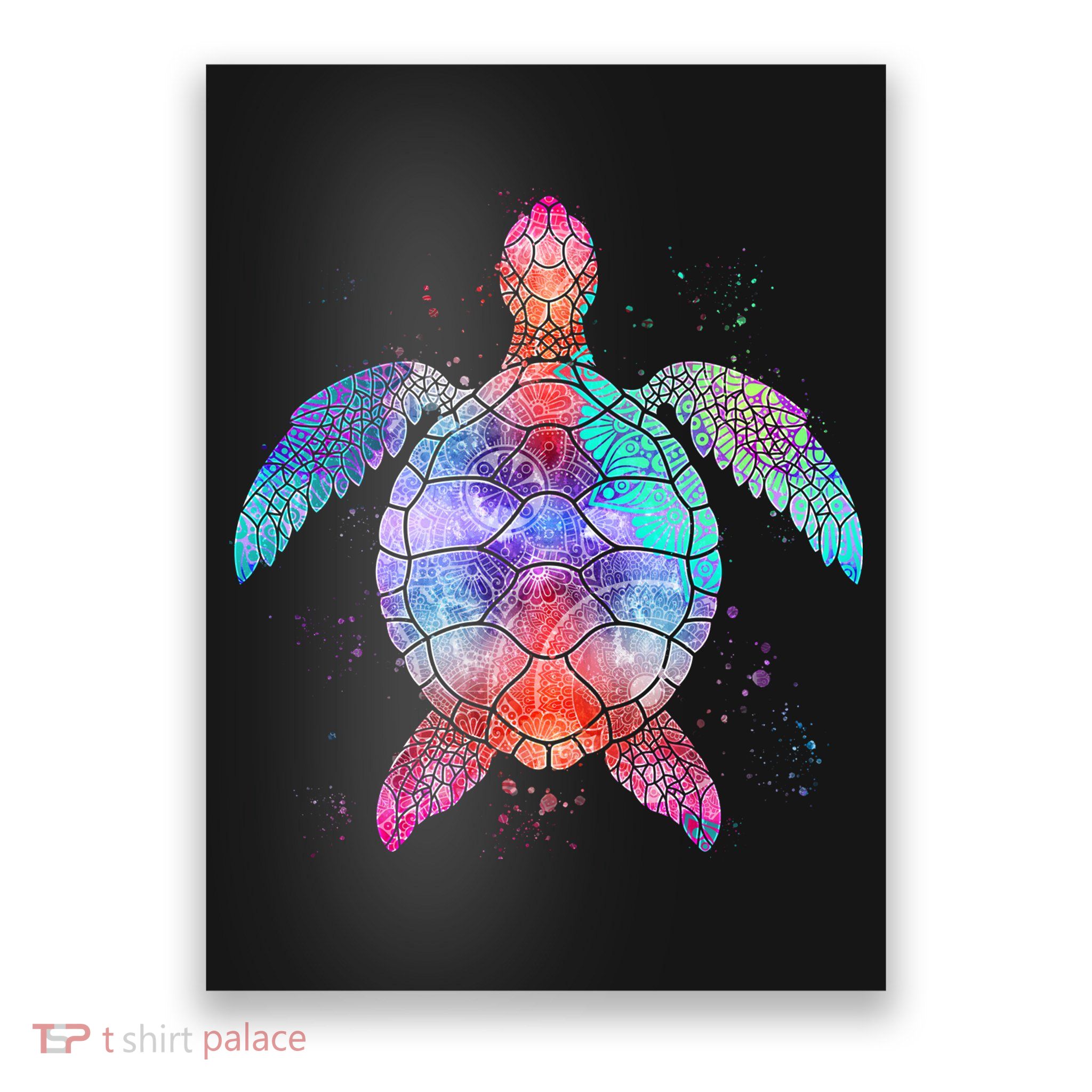 Mandala Sea Turtle Poster