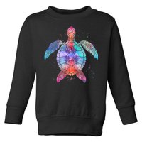 Mandala Sea Turtle Toddler Sweatshirt