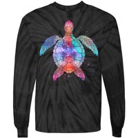 Mandala Sea Turtle Tie-Dye Long Sleeve Shirt