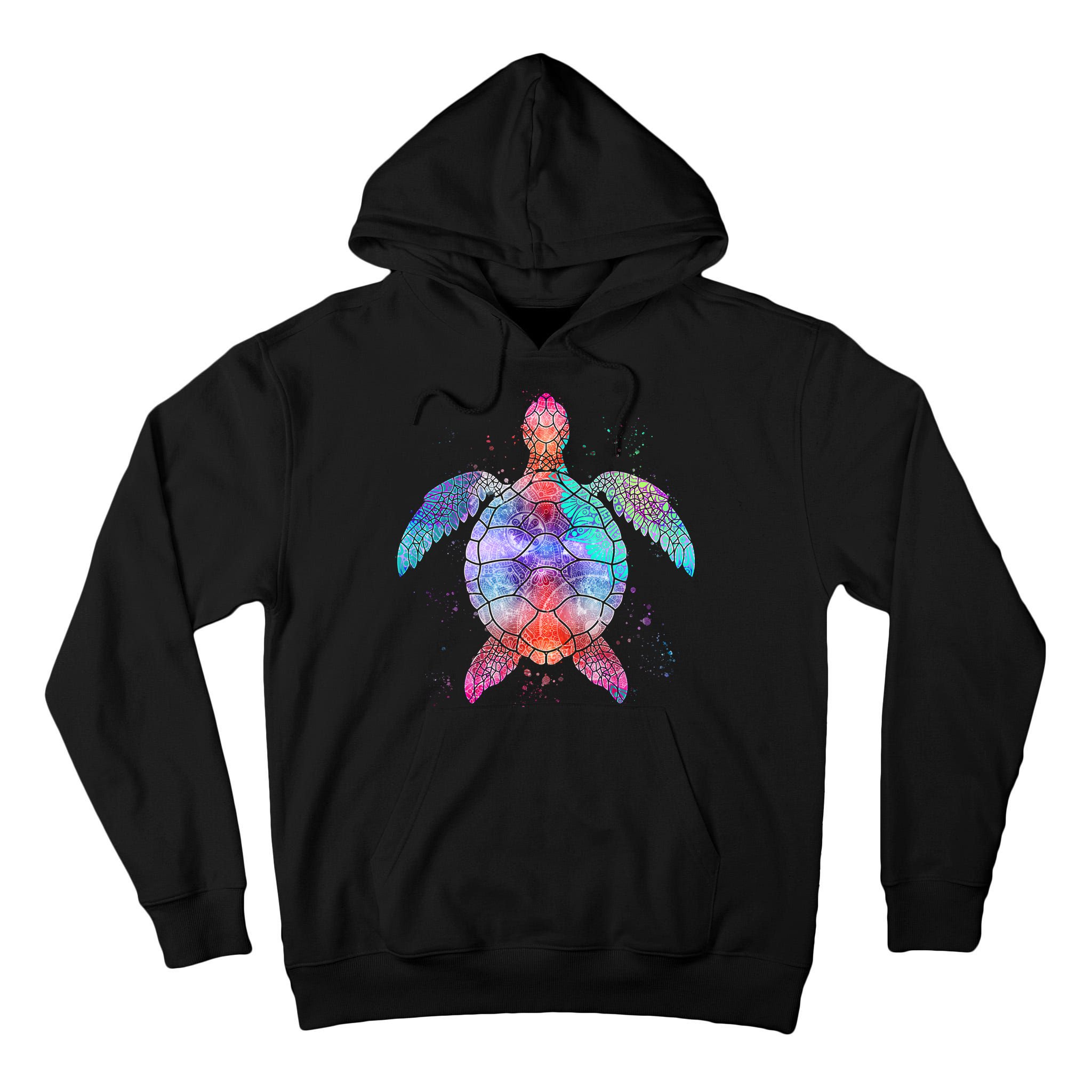 Mandala Sea Turtle Tall Hoodie