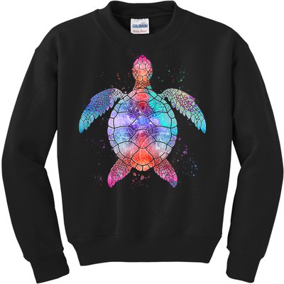 Mandala Sea Turtle Kids Sweatshirt