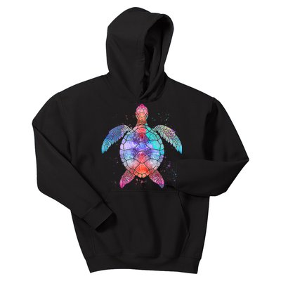 Mandala Sea Turtle Kids Hoodie