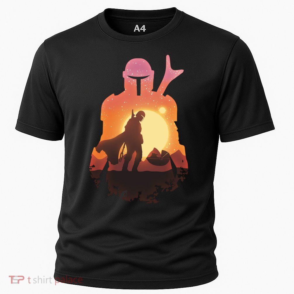 Mando Sunset Illustration Cool Graphic Cooling Performance Crew T-Shirt