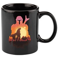 Mando Sunset Illustration Cool Graphic 11oz C Handle Ceramic Mug
